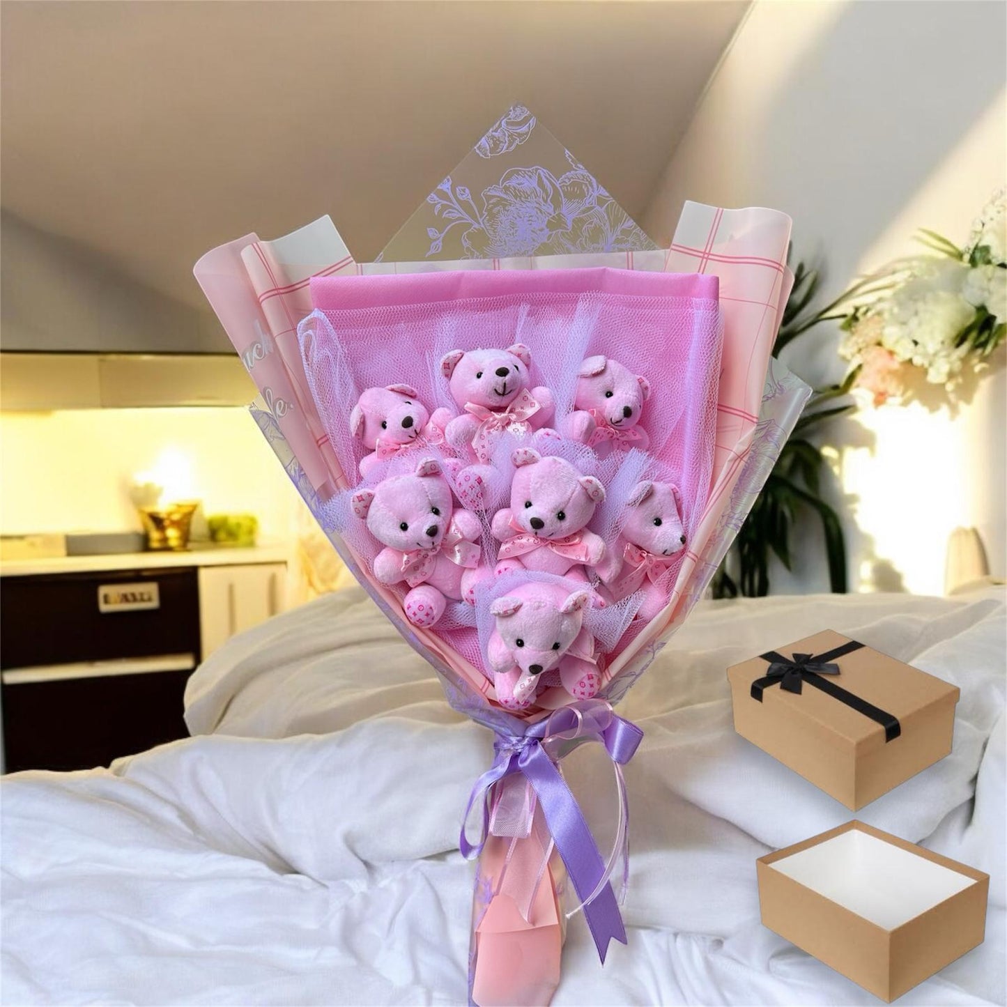 7'Li Premium Ayıcık Buketi