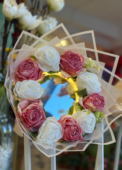 Dokunmatik Led Işıklı Ayna Yapay Gül Buketi