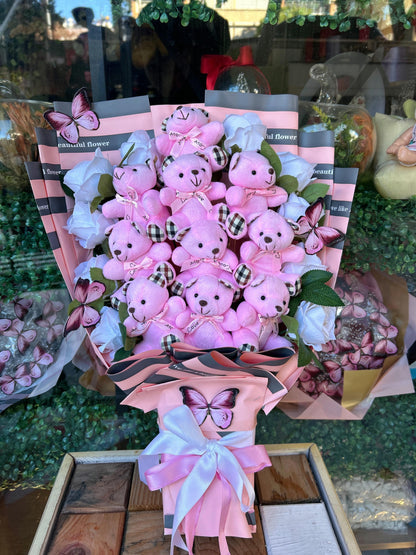 Çember Demet Güllü Dev Ayıcık Buketi