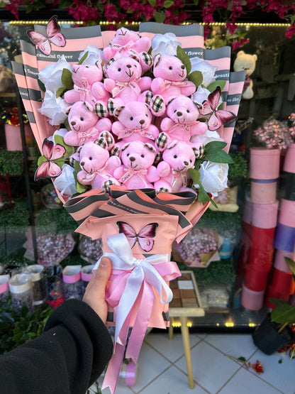 Çember Demet Güllü Dev Ayıcık Buketi